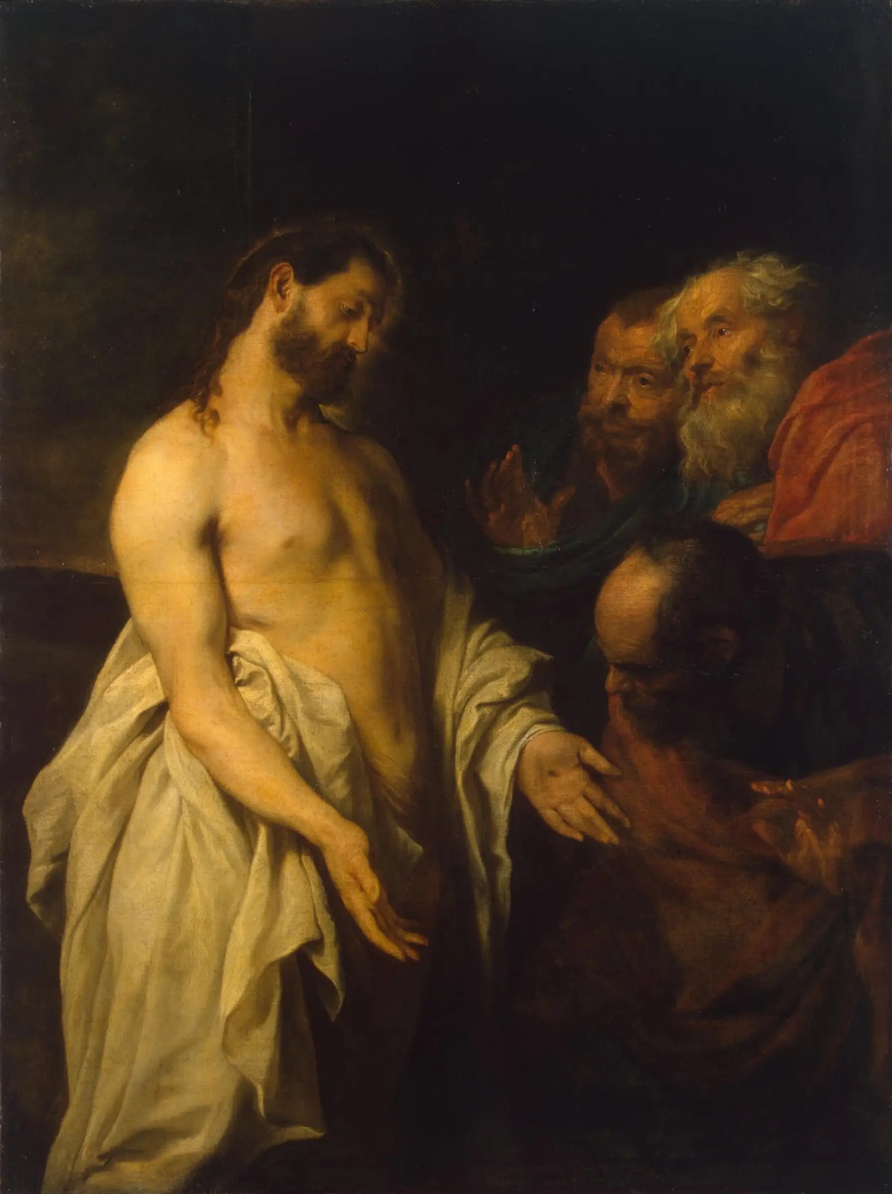 Apparition du Christ à ses disciples - Antoine van Dyck image 1 copie de tableau peinte à la main