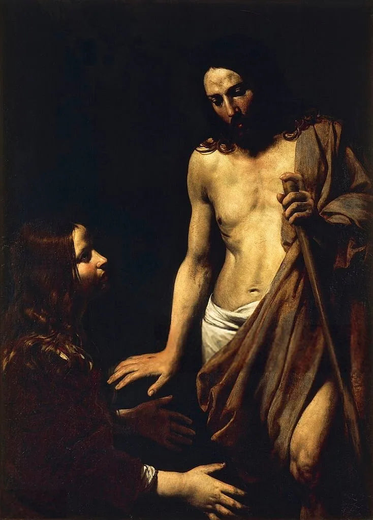 Apparition du Christ devant Marie-Madeleine - Valentin de Boulogne image 1 copie peinte à la main à l’huile