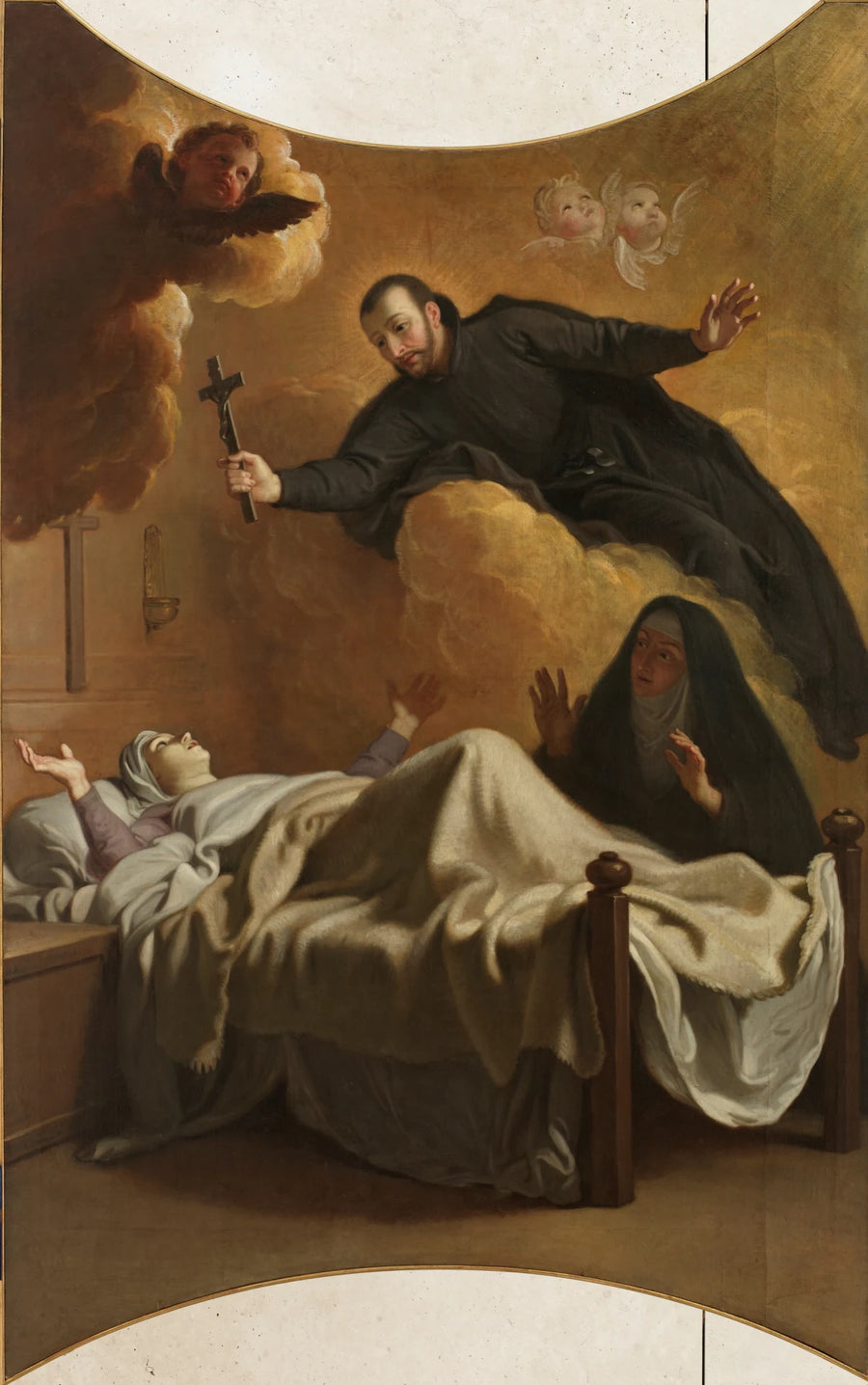 Apparition de Saint François de Régis à Mère Momplaisant - Michel-Ange Houasse