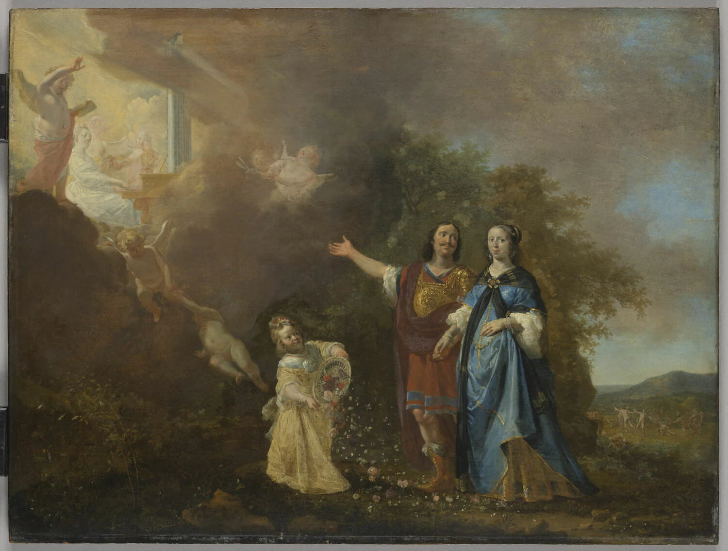 Apparition de sainte Cécile à un couple - Nicolaus Knupfer