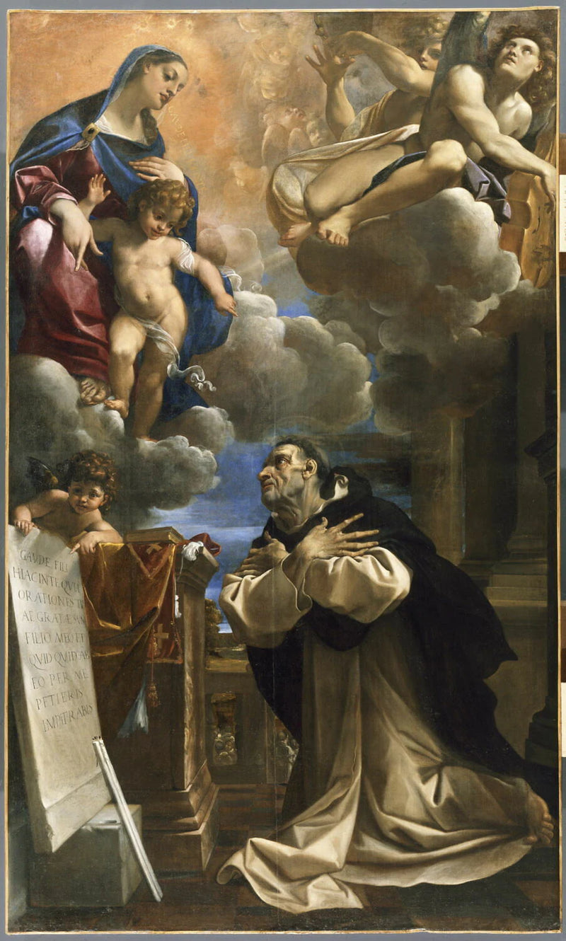 L'Apparition de la Vierge et de l'Enfant Jésus à saint Hyacinthe - Carrache, Ludovic (Ludovico Carracci, dit)
