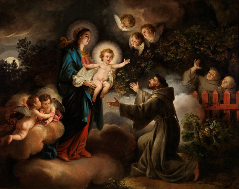 L'Apparition de la Vierge à Saint François - Antonio Carnicero Mancio