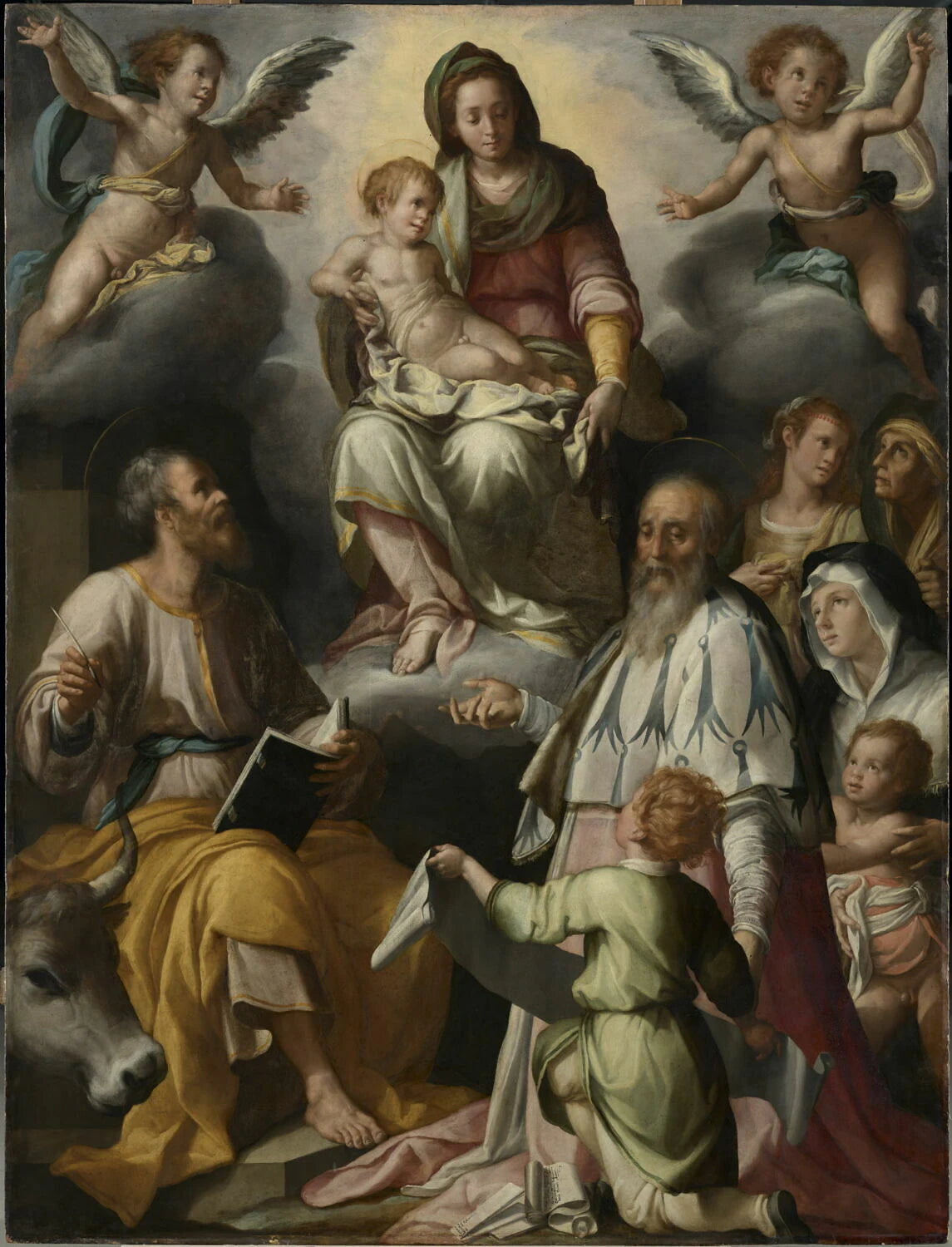 L'Apparition de la Vierge à saint Luc et à saint Yves - Jacopo da Empoli
