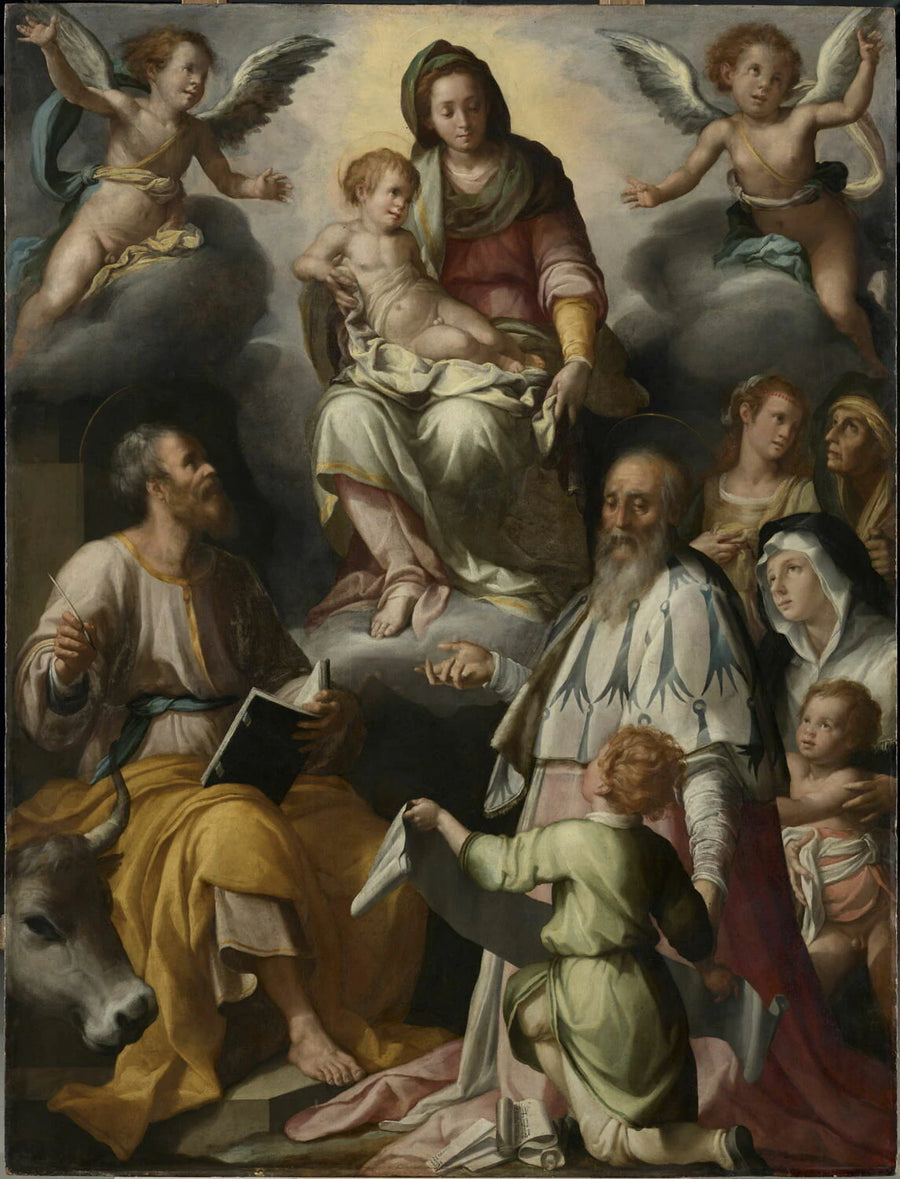 L'Apparition de la Vierge à saint Luc et à saint Yves - Jacopo da Empoli