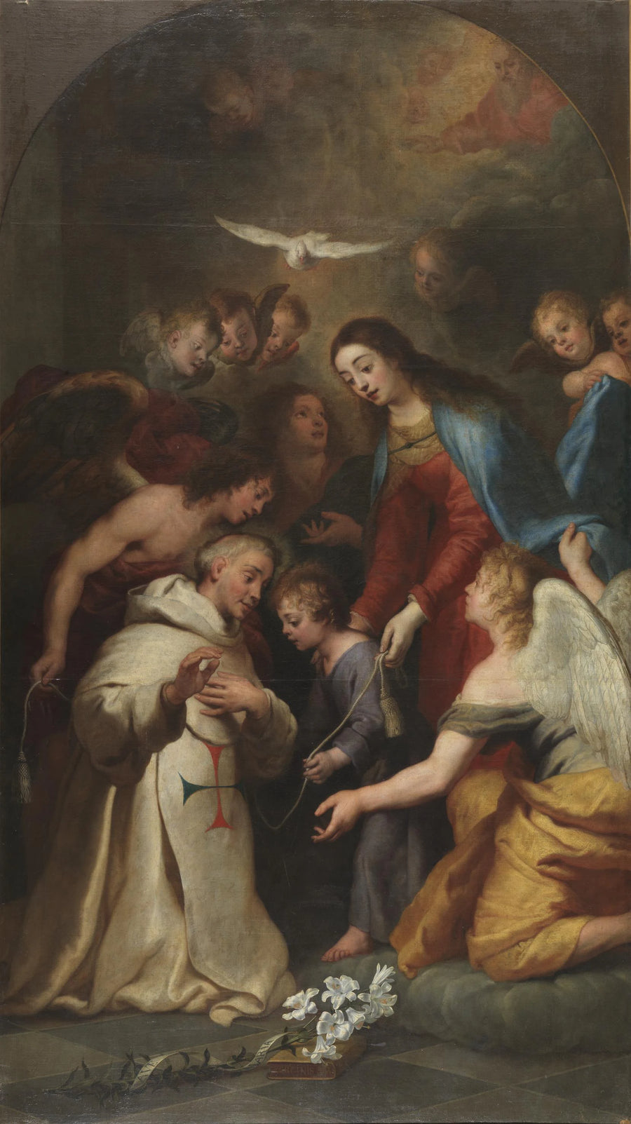 L'Apparition de la Vierge à Simón de Rojas - Gaspard de Crayer