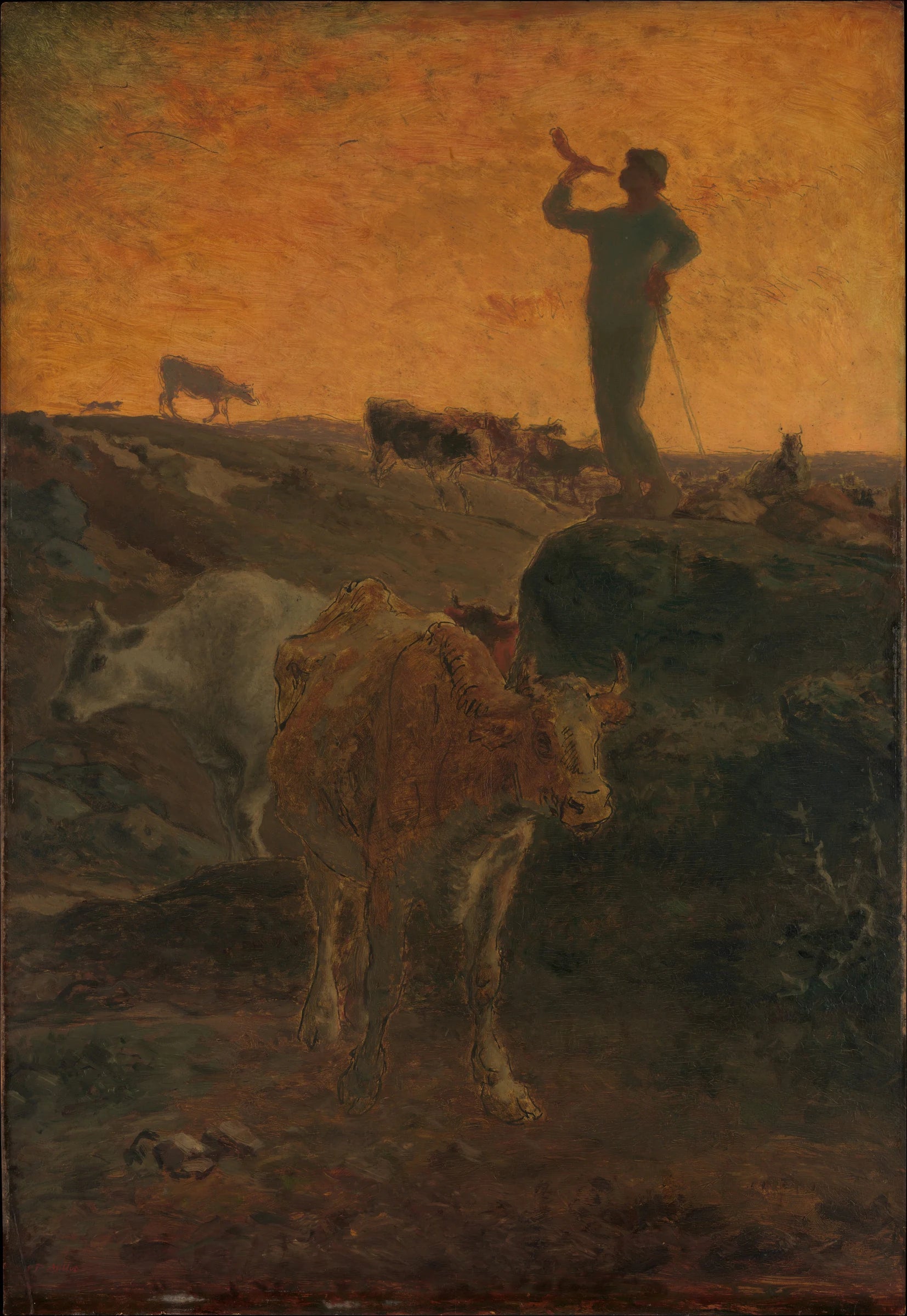 Appel des vaches - Jean-François Millet