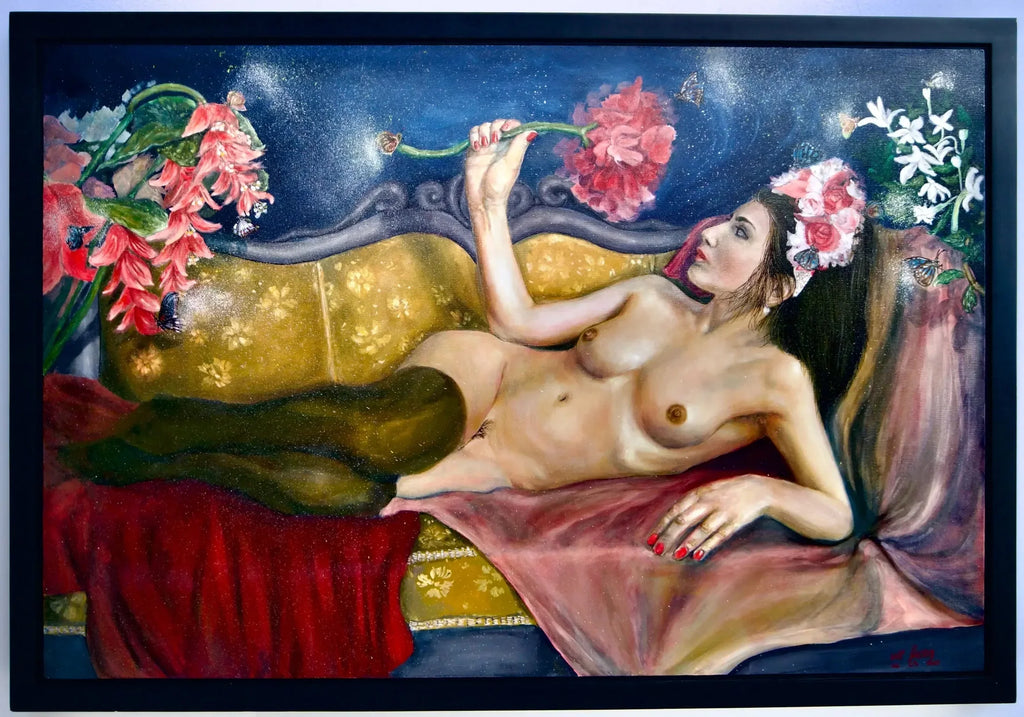 Appréciation d'une Fleur | 120 x 80 cm image 1 reproduction d’œuvre d’art à l’huile