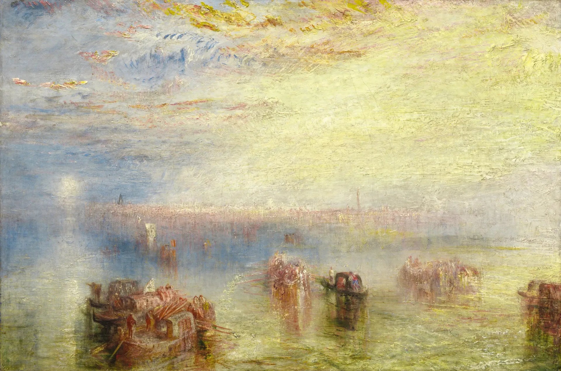 Approach to Venice - J. M. W. Turner image 1 reproduction de peinture à l’huile