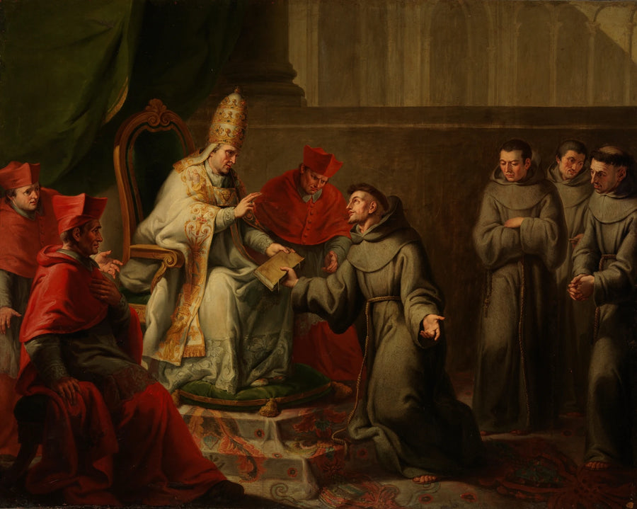 Approbation de la règle franciscaine par le pape Innocent III - Antonio Carnicero Mancio