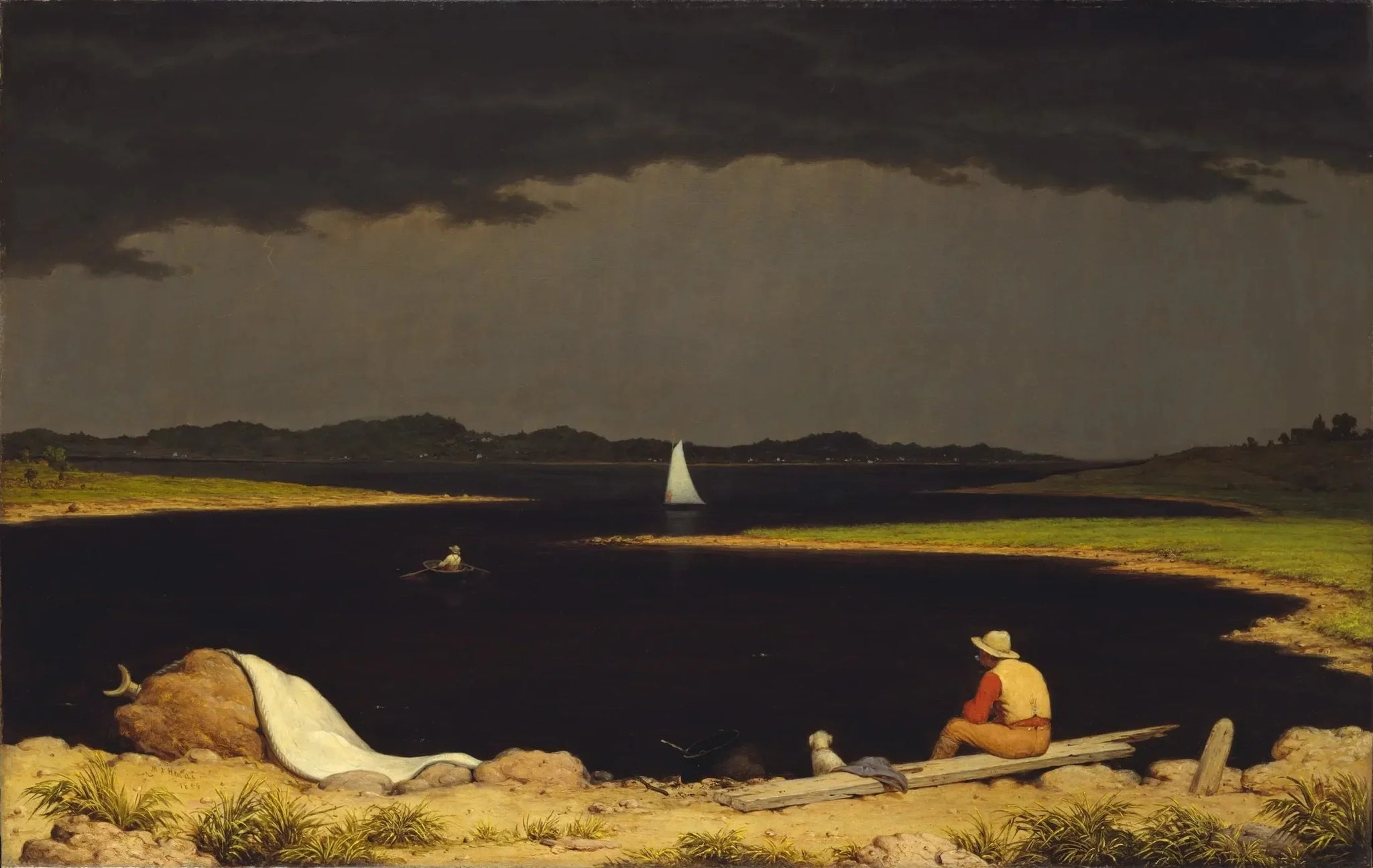Approche d'un orage - Martin Johnson Heade image 1 copie de tableau peinte à la main