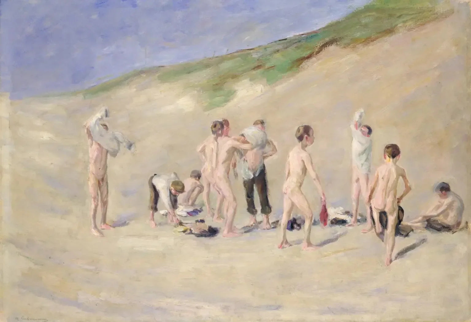 Après Baden - Max Liebermann image 1 reproduction de peinture à l’huile
