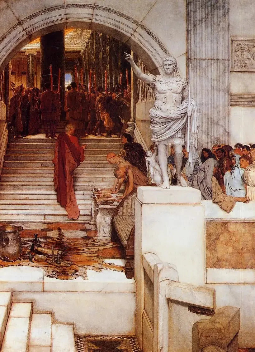 Après l'audience - Lawrence Alma-Tadema image 1 reproduction réalisée par Alpha Reproduction