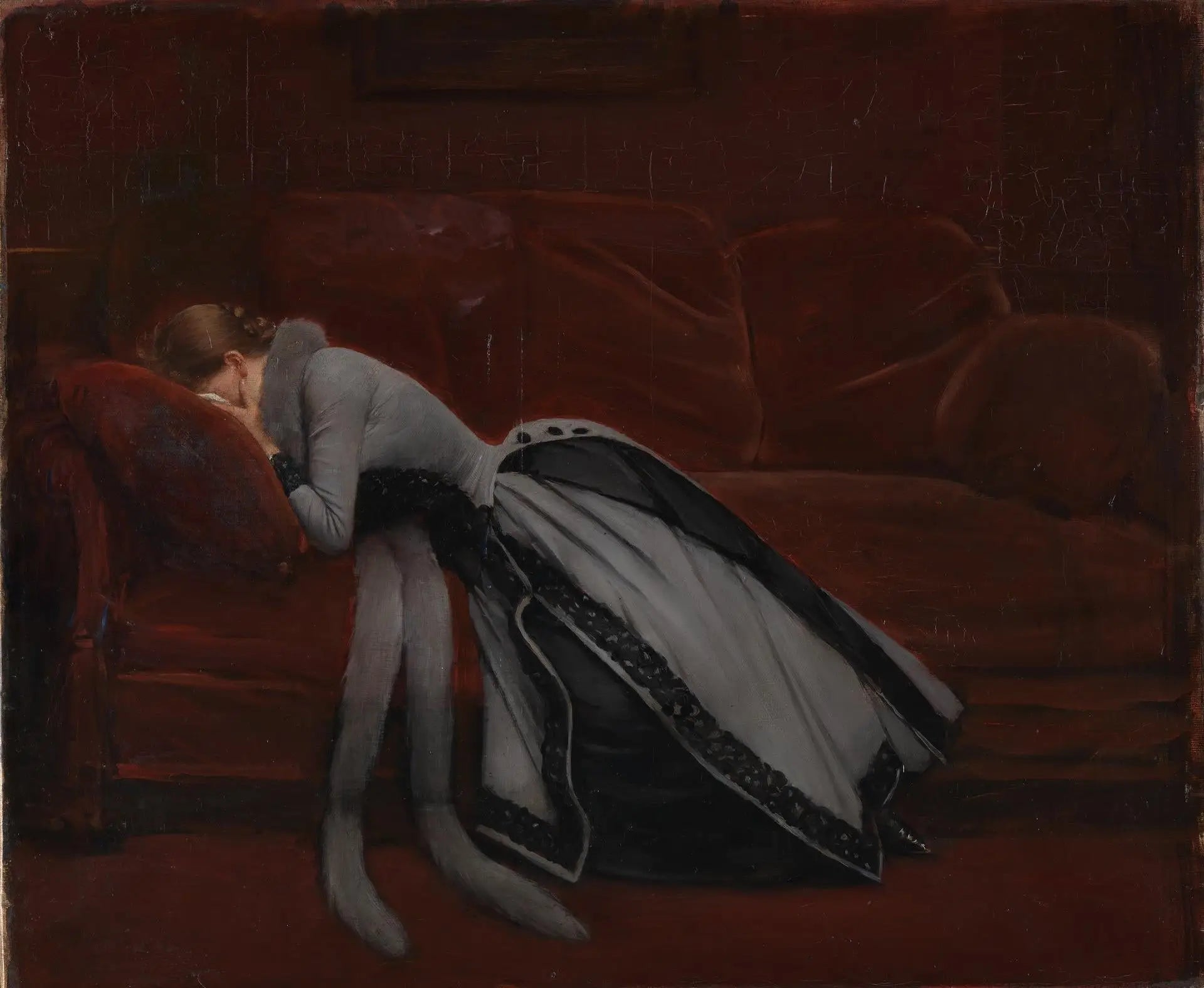 Après la faute - Jean Béraud image 1 reproduction artisanale de tableau