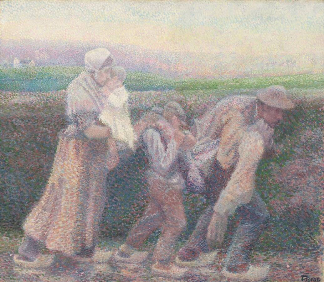 Après la grève - Jan Toorop image 1 copie de tableau peinte à la main