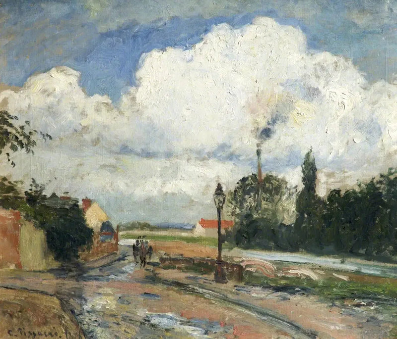 Après la pluie, quai du Pothuis à Pontoise - Camille Pissarro