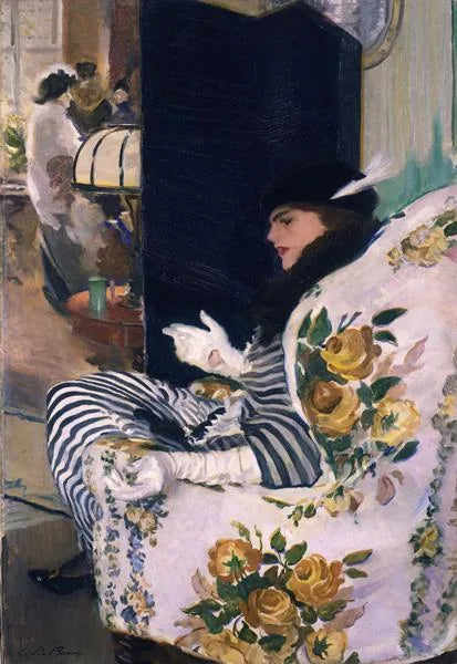 Après la réunion - Cecilia Beaux image 1 tableau peint à l’huile sur toile