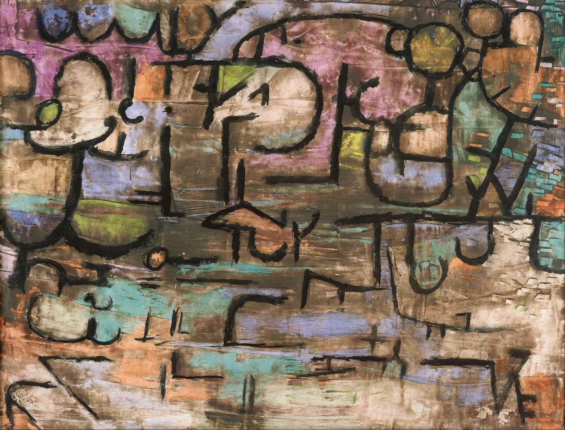 Après la surchauffe - Paul Klee image 1 reproduction de peinture à l’huile