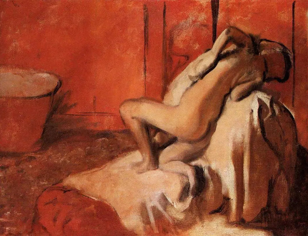 Après le bain - Edgar Degas image 1 copie peinte à la main à l’huile