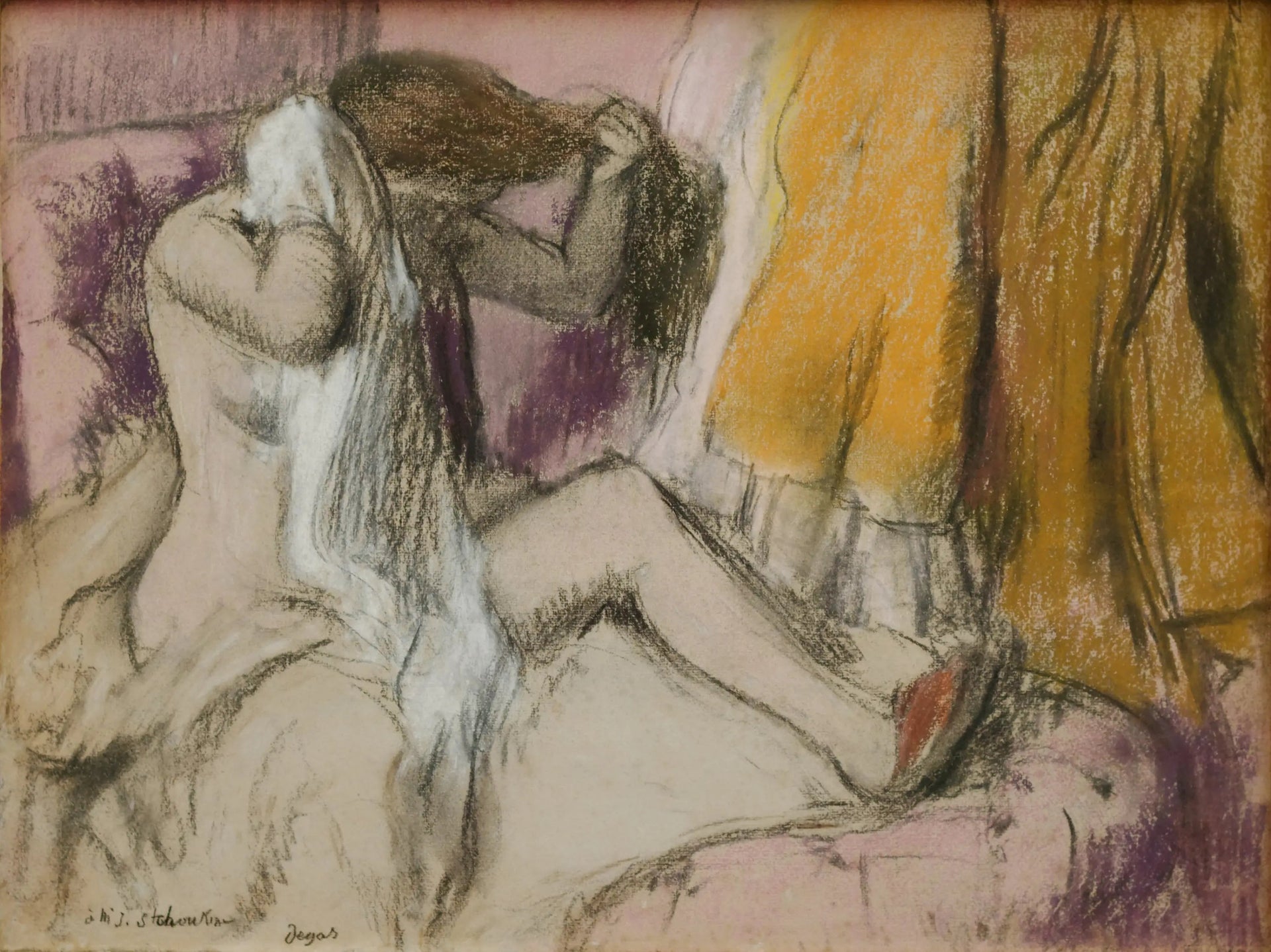 Après le bain - Edgar Degas image 1 tableau peint à l’huile sur toile