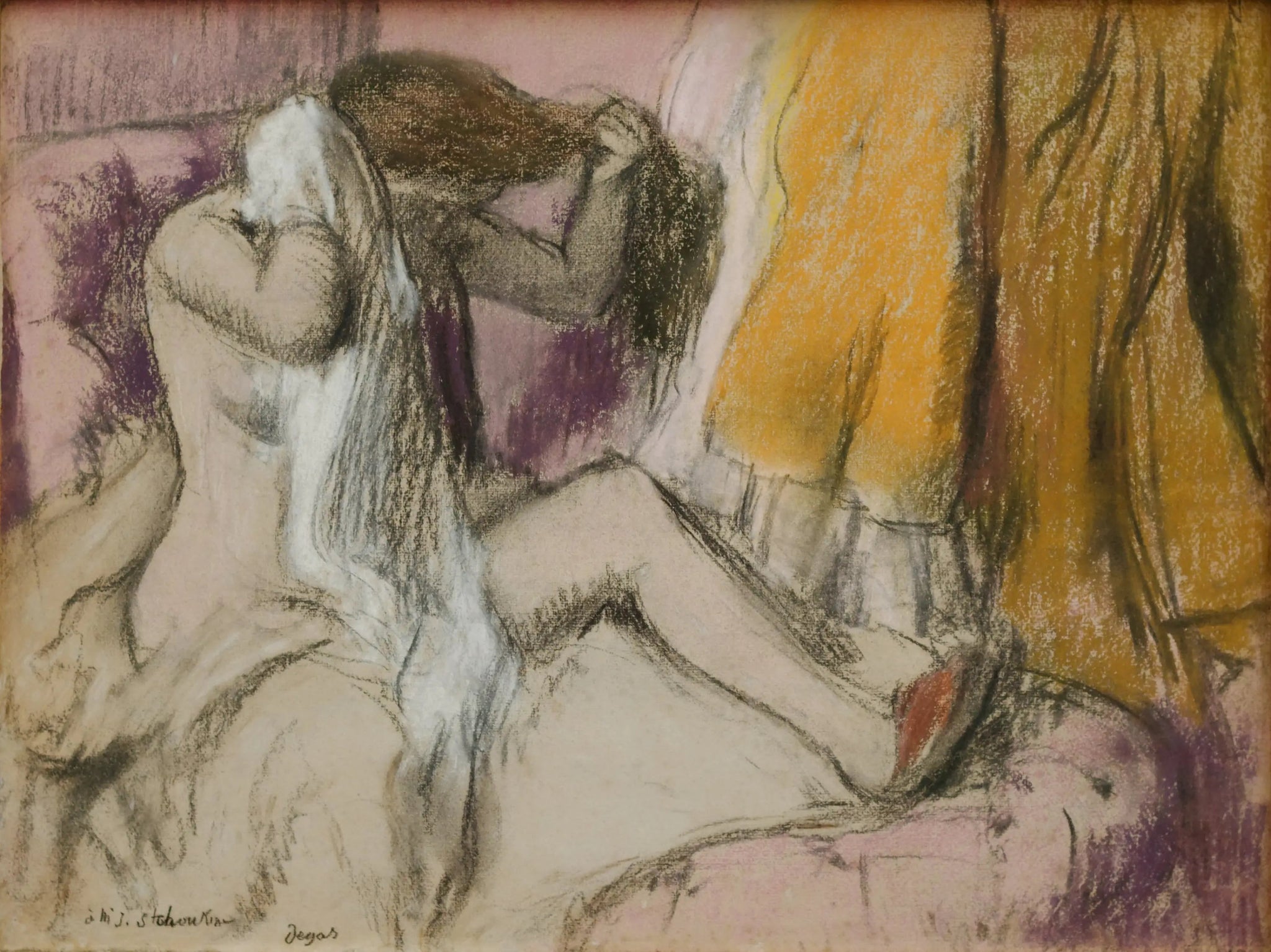 Après le bain - Edgar Degas image 1 tableau peint à l’huile sur toile