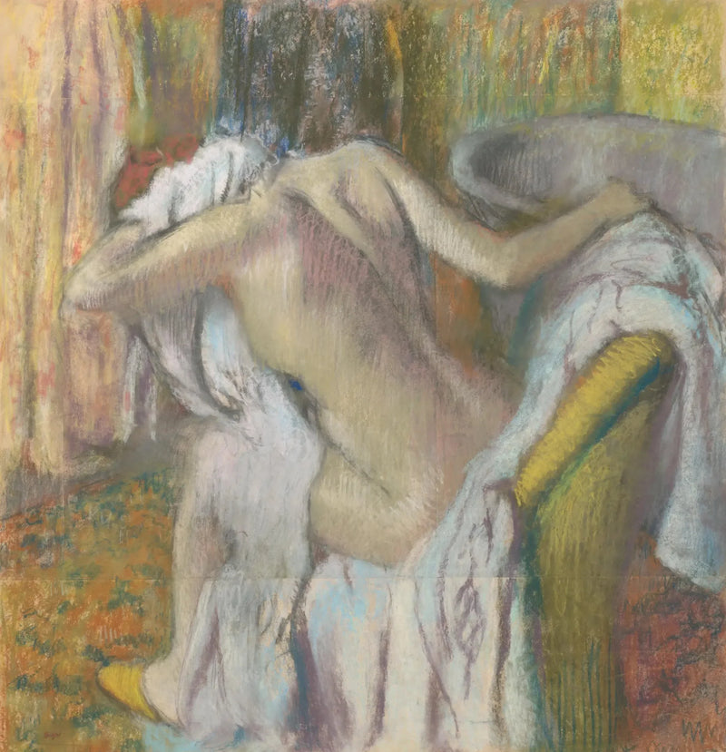 Après le bain, femme s'essuyant - Edgar Degas