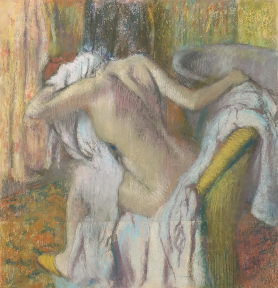 Après le bain, femme s'essuyant - Edgar Degas