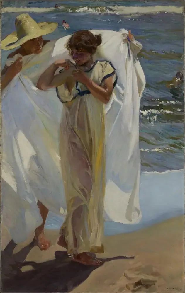 Après le bain - Joaquín Sorolla image 1 reproduction d’œuvre d’art à l’huile