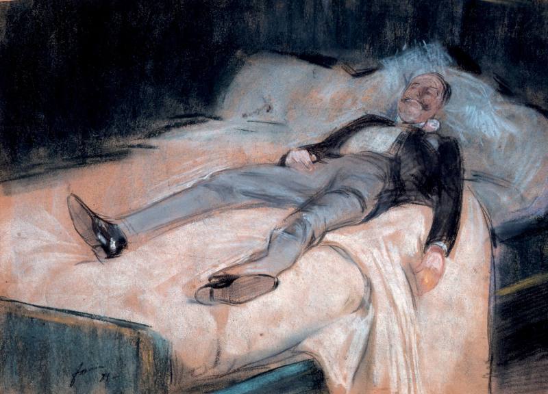 Après le bal, le fêtard - Jean-Louis Forain image 1 copie peinte à la main à l’huile