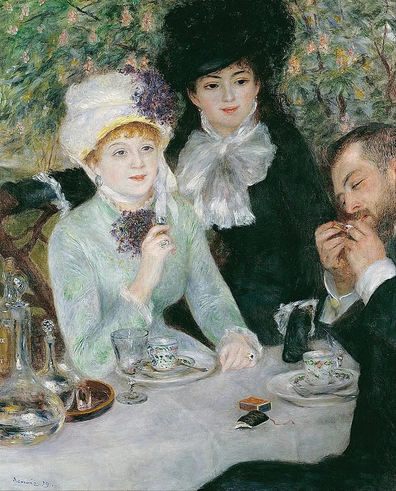 Après le déjeuner - Pierre-Auguste Renoir image 1 reproduction de peinture à l’huile