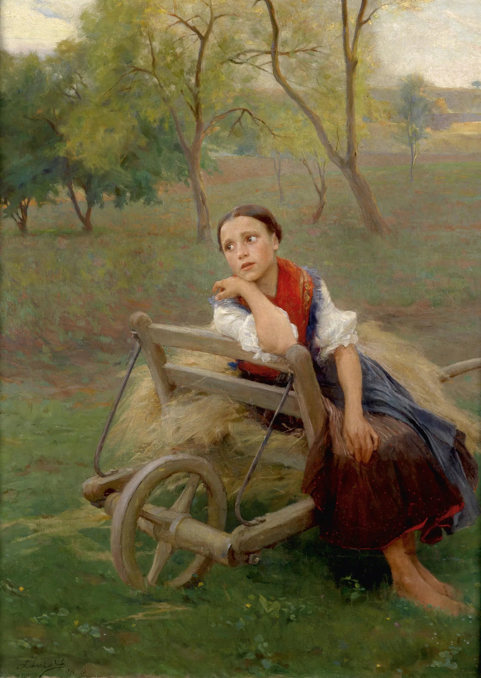 Après le travail - Philip de László image 1 copie peinte à la main à l’huile