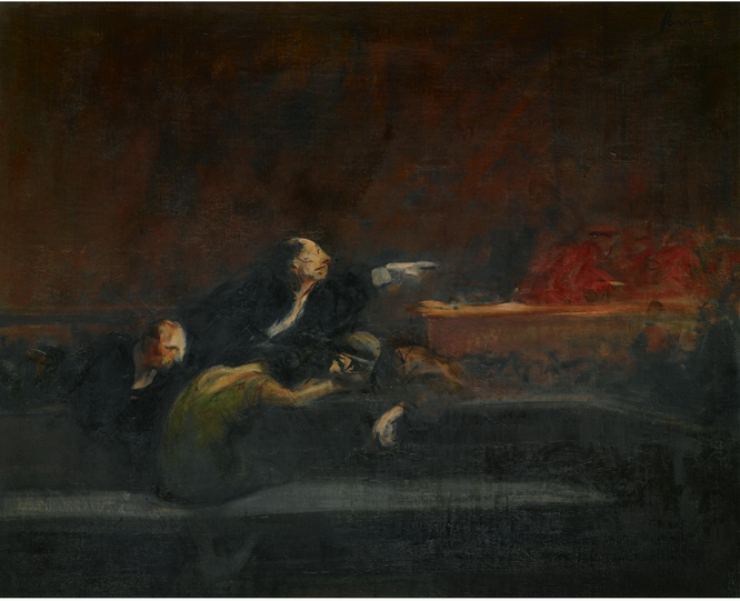 Après le Verdict - Jean-Louis Forain image 1 reproduction artisanale de tableau