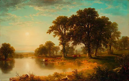 Après-midi d'été - Asher Brown Durand image 1 reproduction artisanale de tableau
