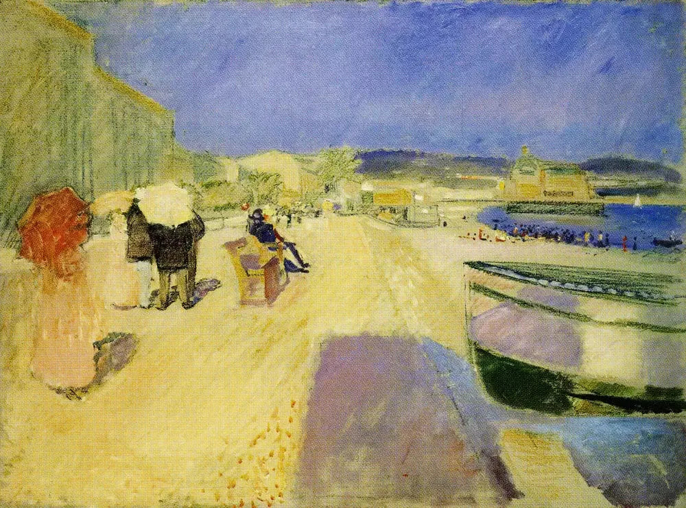 Après-midi sur la promenade des Anglais - Edvard Munch image 1 reproduction de peinture à l’huile