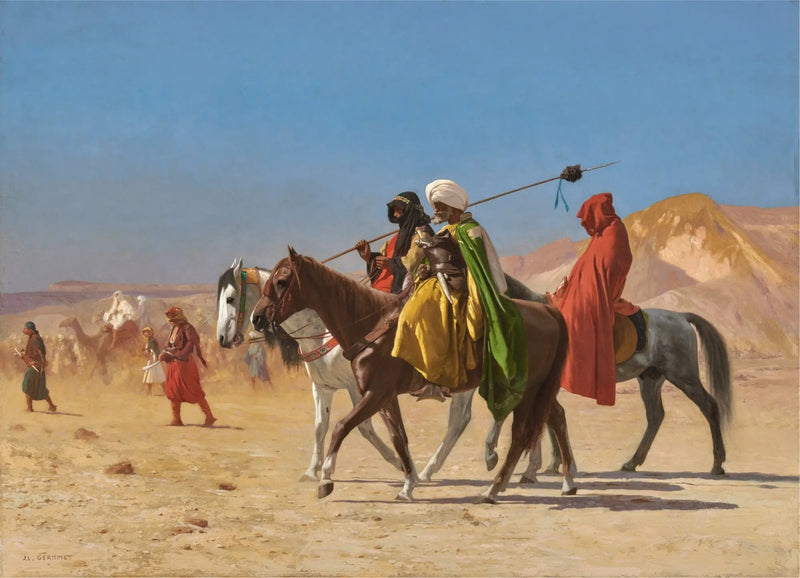 Arabes traversant le désert - Jean-Léon Gérôme