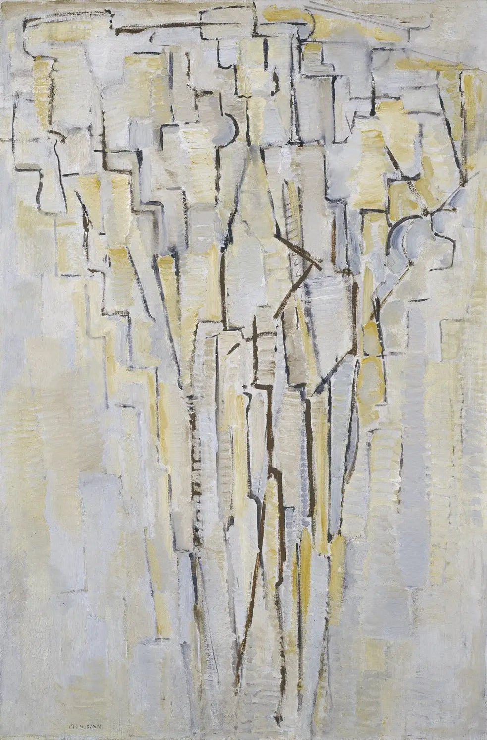 Arbre A - Piet Mondrian image 1 copie de tableau peinte à la main