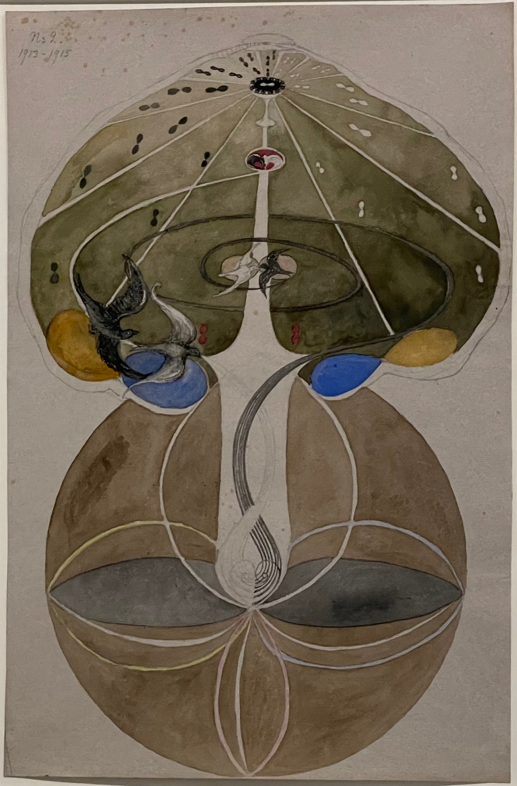 Arbre de la connaissance, n° 2 - Hilma af Klint image 1 reproduction artisanale de tableau