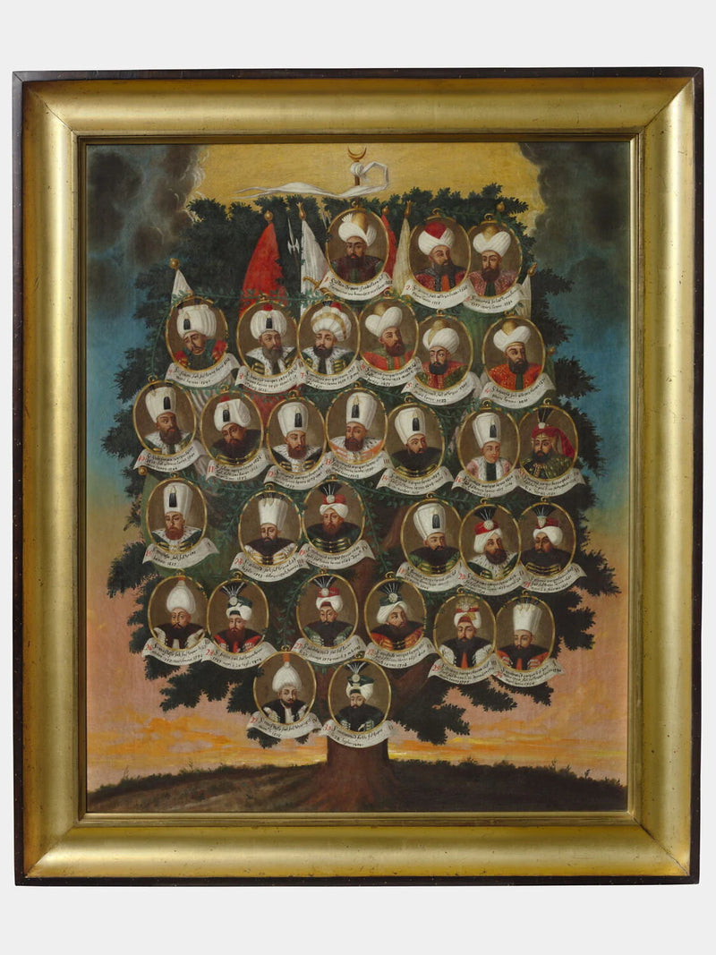 Arbre généalogique des trente premiers sultans ottomans - Artiste inconnu