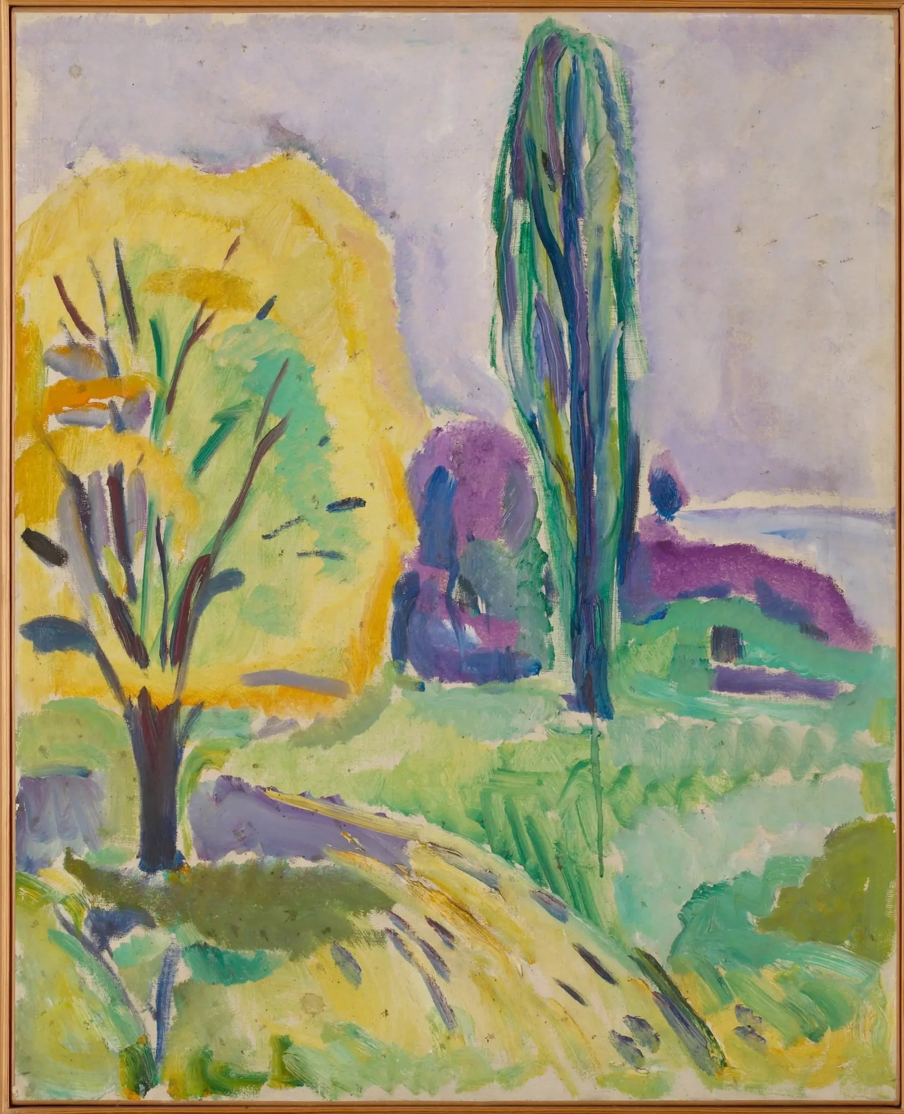 Arbre jaune et vert - Edvard Munch image 1 tableau peint à l’huile sur toile