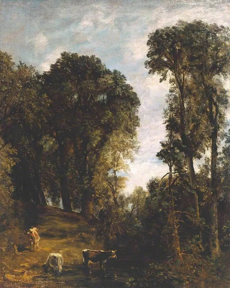 Arbres à Hampstead - John Constable image 1 reproduction d’œuvre d’art à l’huile
