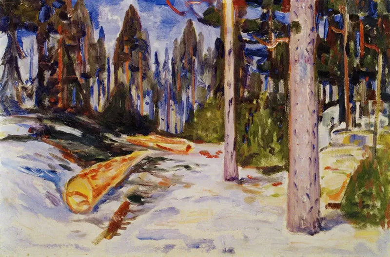 Arbres abattus - Edvard Munch