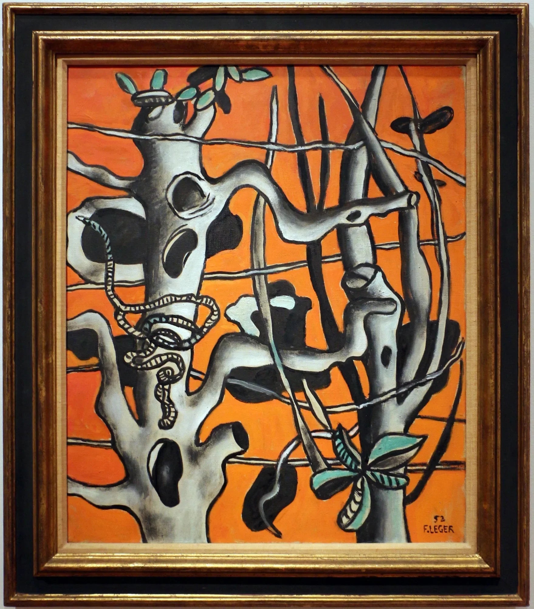 Arbres au soleil couchant (Les Arbres au Soleil Souchant) - Fernand Léger image 1 reproduction d’œuvre d’art à l’huile