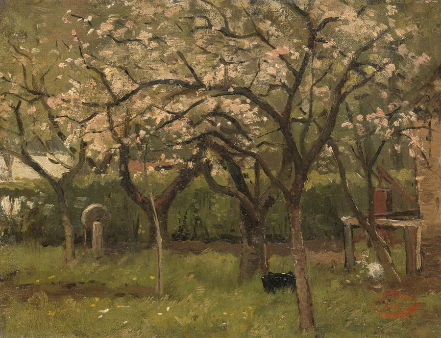 Arbres en fleurs dans un verger - Geo Poggenbeek
