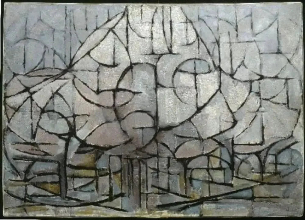 Arbres en fleurs - Piet Mondrian image 1 reproduction artisanale de tableau
