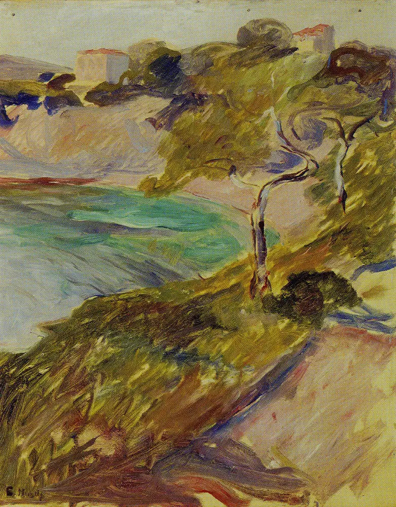 Arbres près de la Méditerranée - Edvard Munch