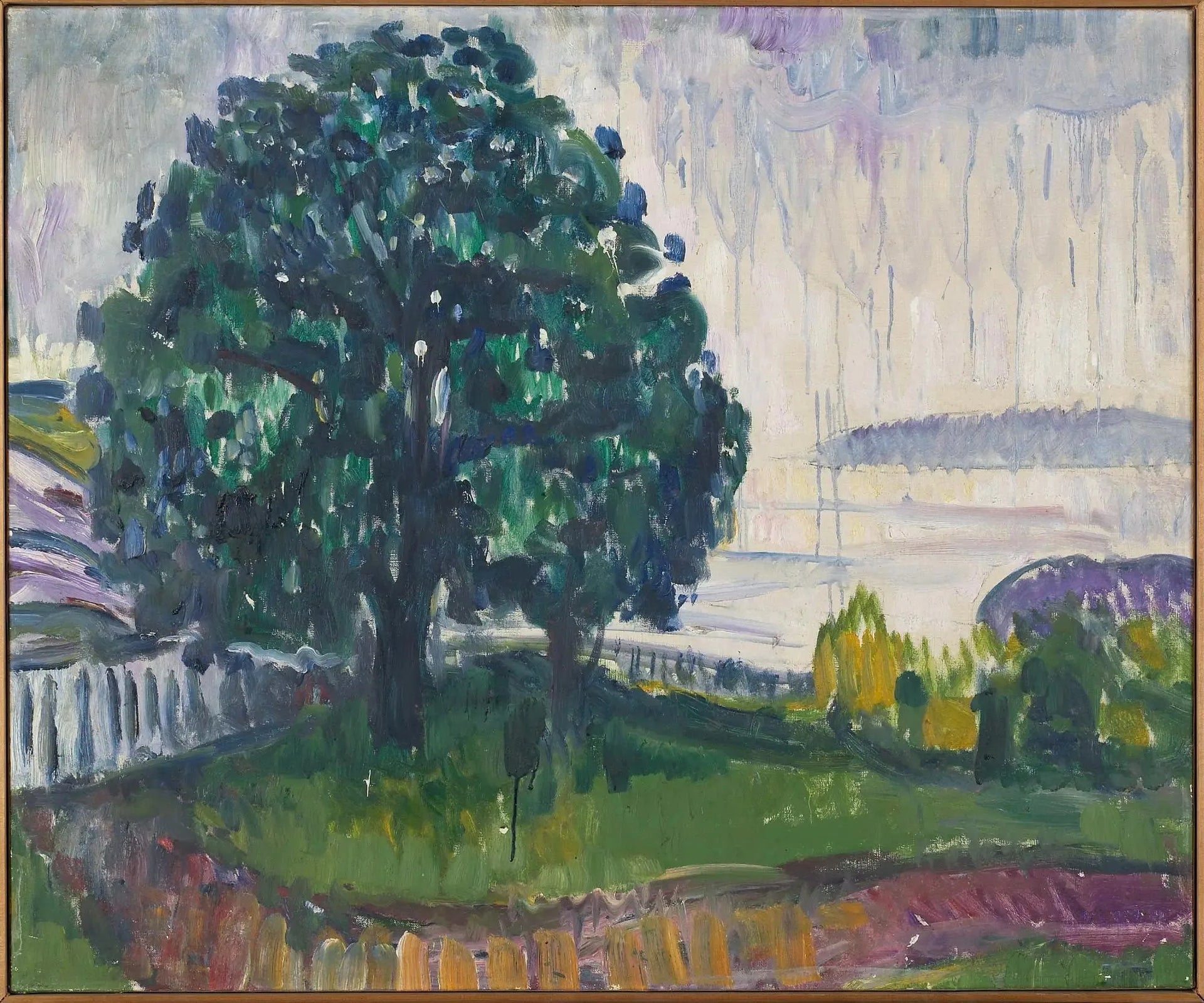Arbres près de la mer - Edvard Munch image 1 tableau peint à l’huile sur toile