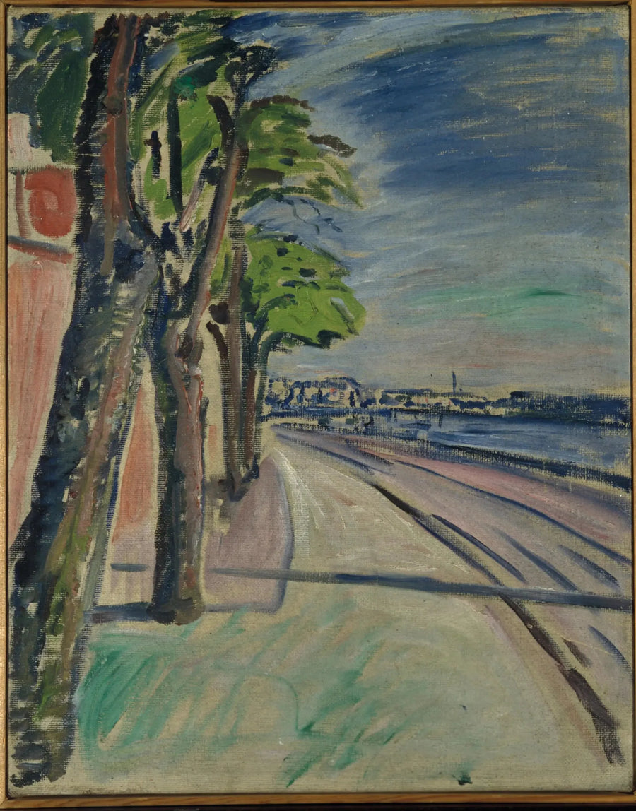 Arbres près du canal - Edvard Munch