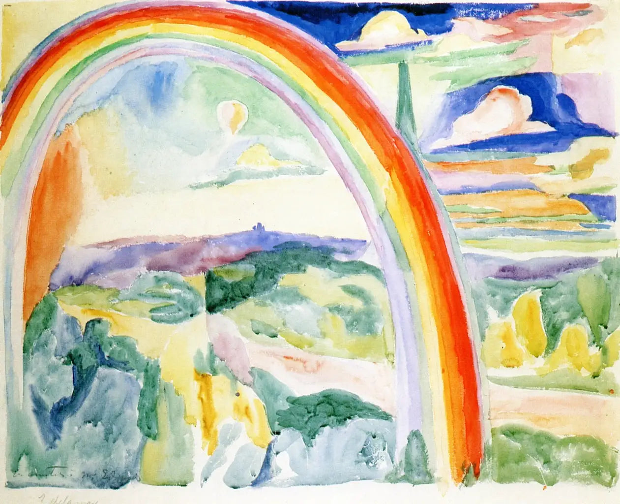 Arc-en-ciel - Robert Delaunay image 1 tableau peint à l’huile sur toile