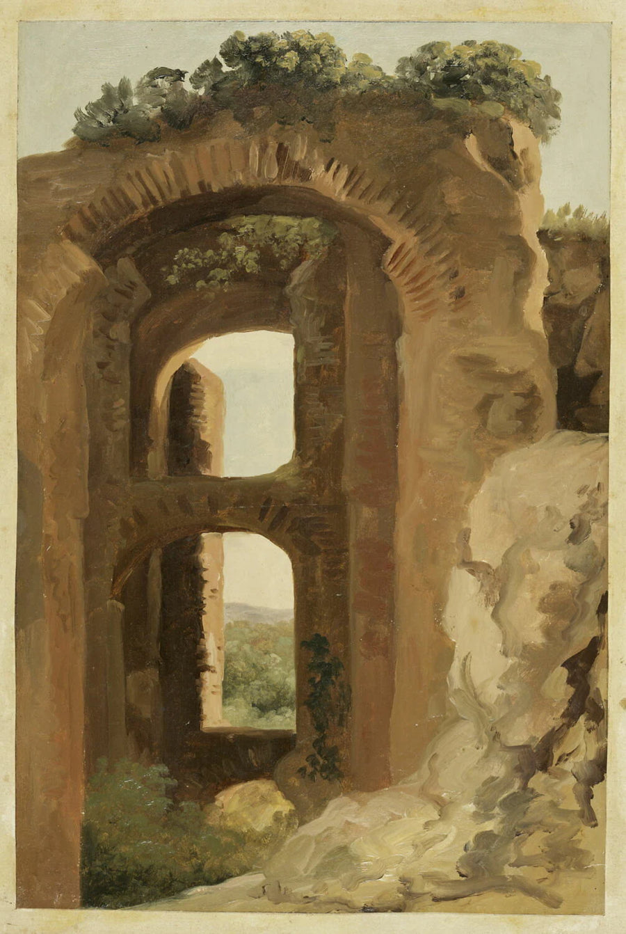 Arcade en ruines, dit aussi : Étude du Colisée - Pierre de Valenciennes