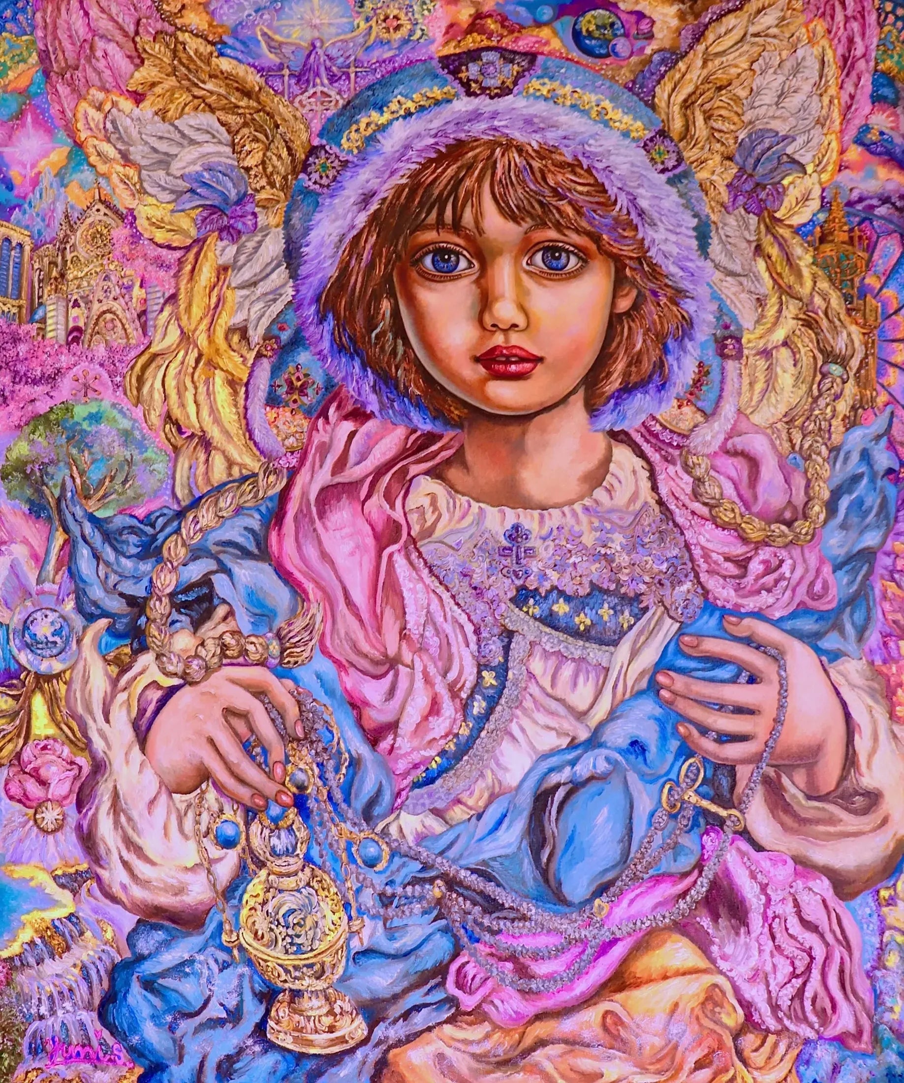 Archangel Chamuel - Yumi Sugai image 1 reproduction artisanale de tableau