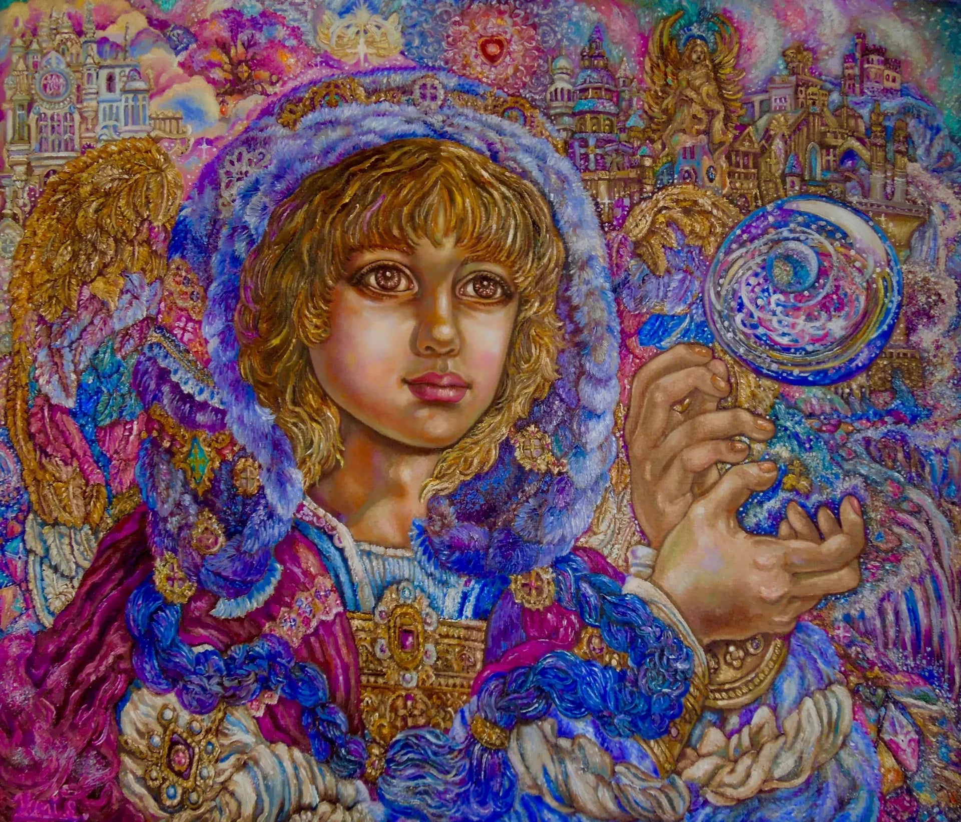 Archangel Jeremiel - Yumi Sugai image 1 copie de tableau peinte à la main